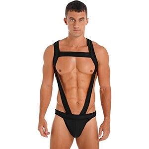 Ranrann Mankini Uomo Costume Da Bagno Pantalongcini Da Mare Perizoma Uomo Sexy Hot Leopardato