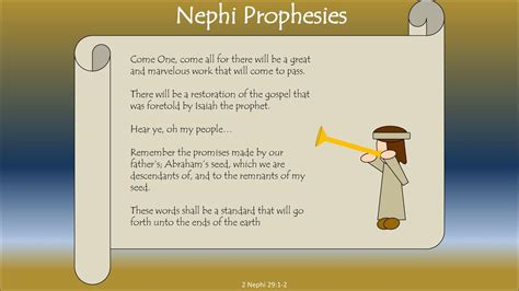 Nephi Prophesies Come One Come All For There Will Be A Great And