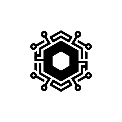 Minimalist Tech Hexagon Circuitry 66684558 Vector Art at Vecteezy