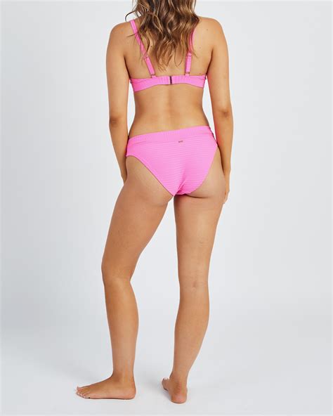 Shop Rip Curl Premium Surf Classic Bikini Bottom In Hot Pink Fast Shipping Easy Returns