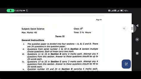 Jkbose Class 8th Social Science Paper 2023 Youtube