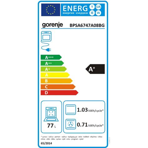 Cuptor incorporabil GORENJE BPSA6747A08BG, Electric, Autocuratare ...