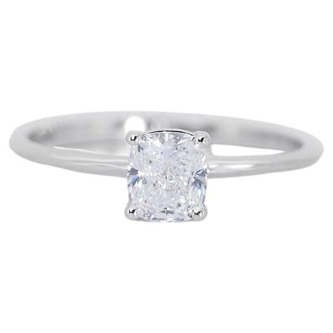 Elegant Kt White Gold Ring With Ct Natural Diamond Gia