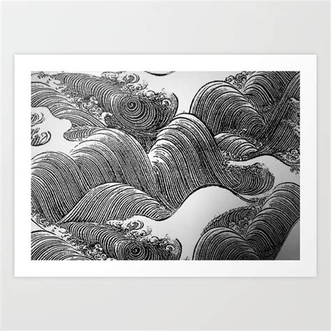 Japanese Waves Art Print by Gregory Michael Carter | Society6