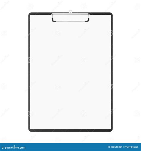 Writing Pad with Copy-space. Clipboard with Blank Papers and Copy Space ...