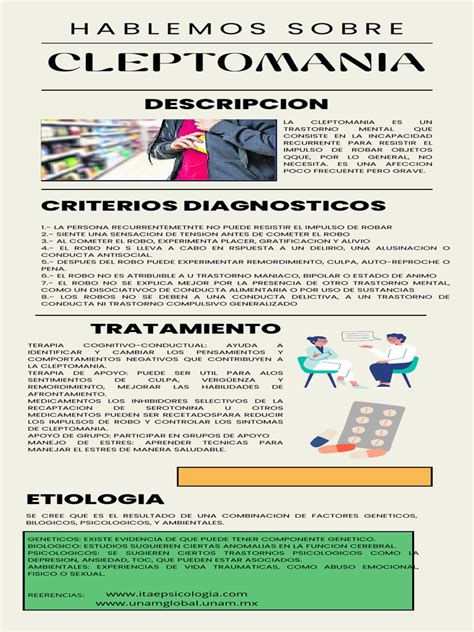 Cleptomanía Diagnóstico Y Tratamiento Pdf Desorden Obsesivo