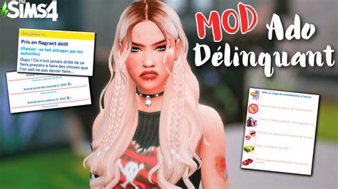 MOD ADO DÉLINQUANT Avocats délits amendes MOD SIMS 4 YouTube