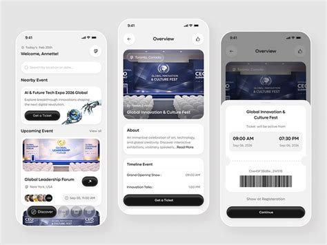 event booking app design  helal hossain  dribbble