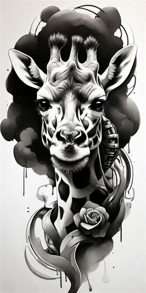 Girafe Tattoo Design Em Tatuagens De Girafa Ideias De Tatuagens