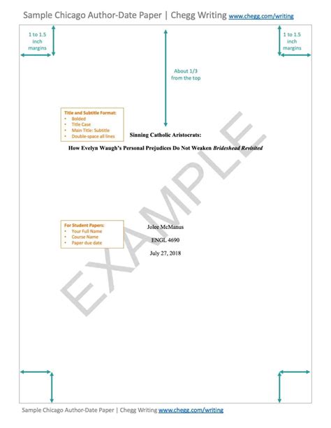 Chicago Style Sample Paper | Chegg Writing