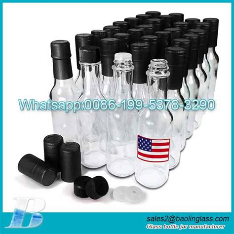 Hot Sauce Bottles 5oz Woozy Bottles Empty Capsules Dripper Inserts Screw Caps