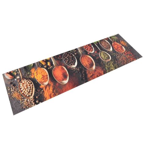 Maison Exclusive Tapis De Cuisine Lavable Impression Cuill Re Pices