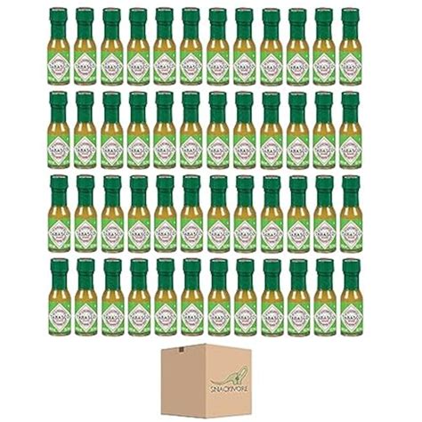 Snapklik Green Tabasco Hot Sauce Pack Of Mini Hot Sauce Bottles Tabasco Green Pepper