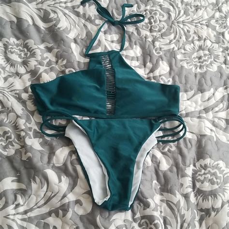 Swim Emerald Green Bikini Sz Med Poshmark