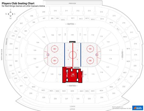 Little Caesars Arena Red Wings Seating Chart | Elcho Table