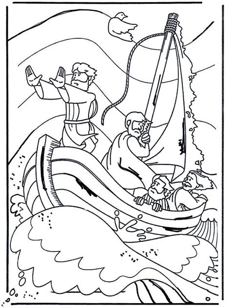 Jesus Calms The Storm Coloring Pages - Coloring Home