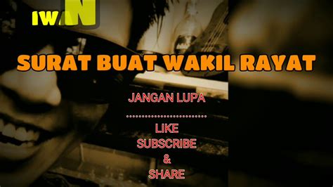 SURAT BUAT WAKIL RAKYAT IWAN FALS COVER TERBARU UNCLE DJINK