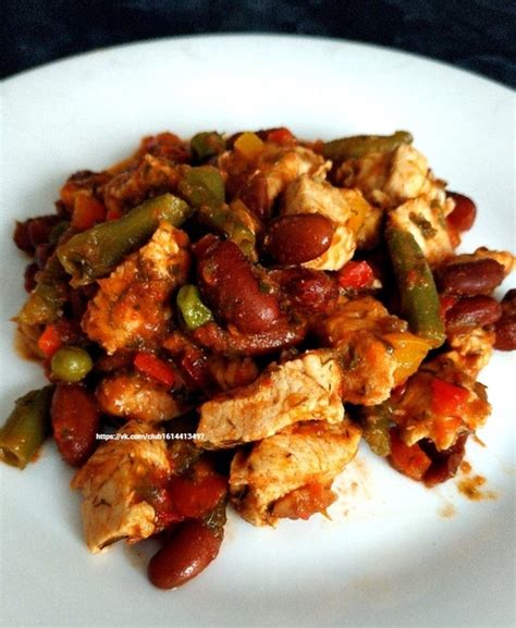 Фасоль по-мексикански Фасоль – 60 грамм отварная или консервированная ...