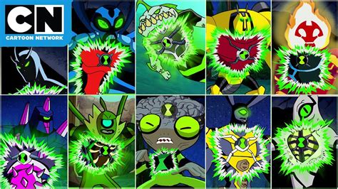 Every Ben 10 Part 2 Fanmade Alien Transformation Cartoon Network