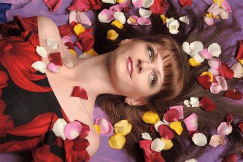 Black Woman Lying On Bed Petals Her Lingerie Royalty Free Images Stock Photos Pictures