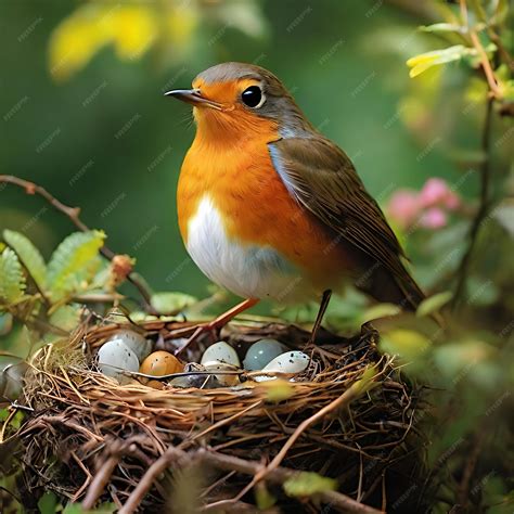 Premium Photo | Explore the nesting habits of Robin and how they care