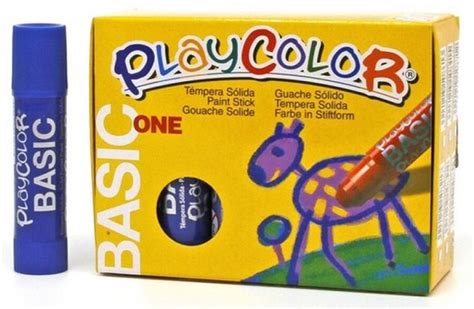 Témpera sòlida PLAYCOLOR BASIC ONE Blau fosc 12 und MF P1163 Playcolor