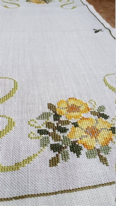 Vintage Cross Stitch Embroidery Design