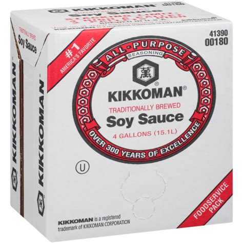 Soy Sauce Kikkoman 4gl 180 Wismettac