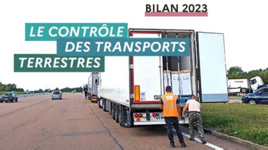 Bilan 2023 du contrôle des transports terrestres Portail internet