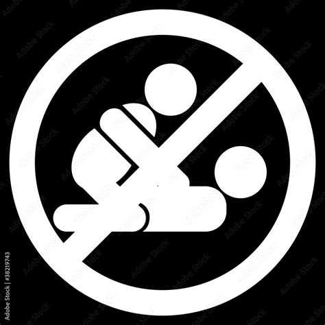 No Sex Sign White Stock Vector Adobe Stock