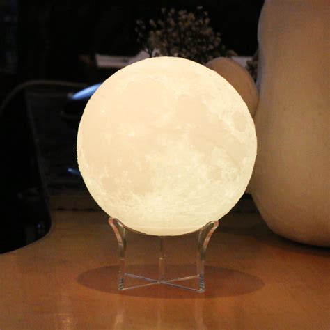 Moon Night Light, 3D Print Baby Luna Moon Lamp with Light Source ...