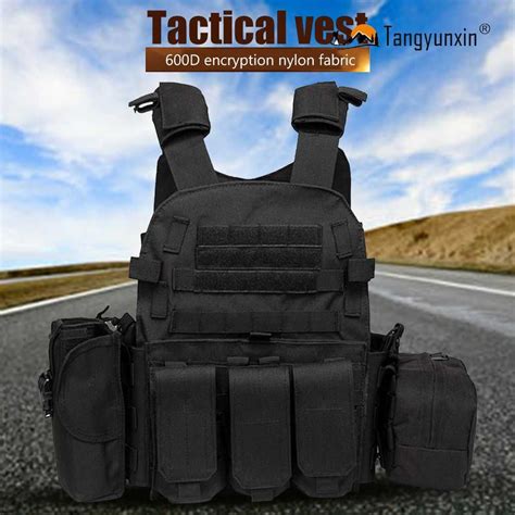 Жилет для страйкбола для охоты, регулируемый нагрудный жилет Molle для ...