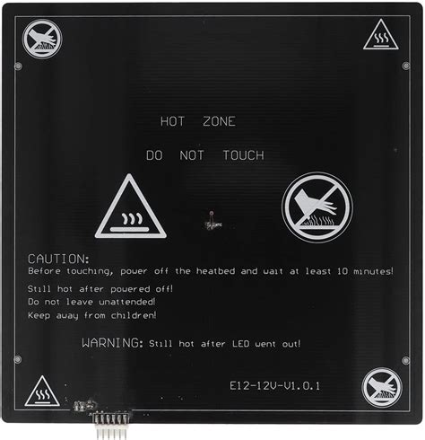 Review 3D Printer Replacement Part Hot Bed Aluminum Plate Gold Plating Process Heat Platform3D