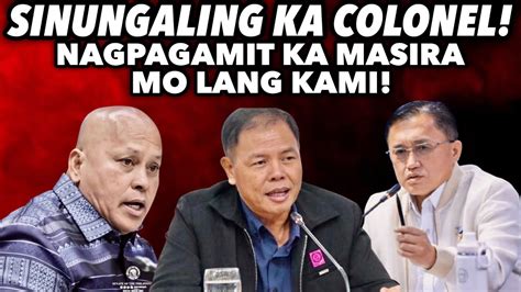 Bong Go At Bato Dela Rosa Napaamin Si Colonel Espenido Sa Ginawa Nito