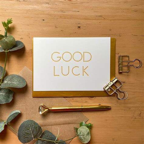 Good Luck Card Good Luck on Your New Job Card Exam Good Luck | Etsy