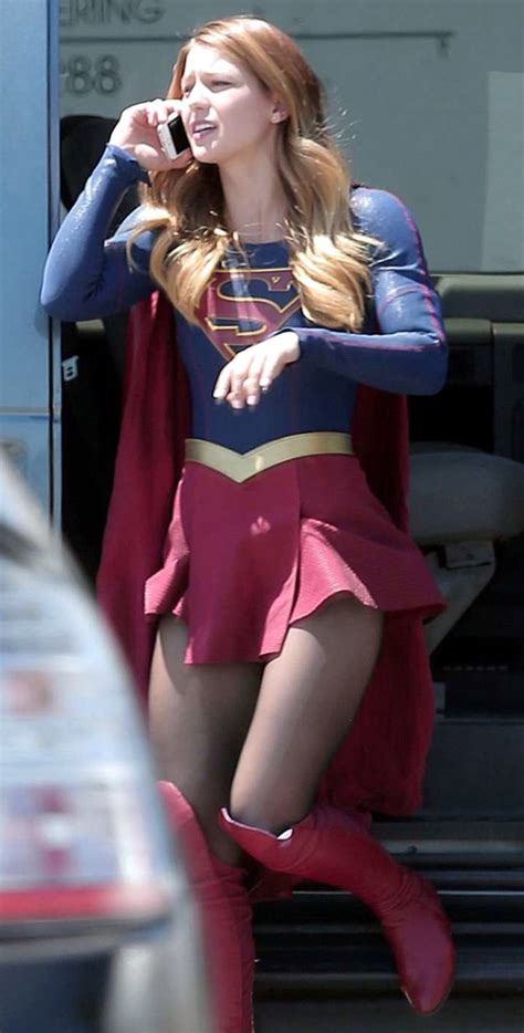 Melissa Benoist Supergirl Actress On Set Hot Photo Starcelebblog