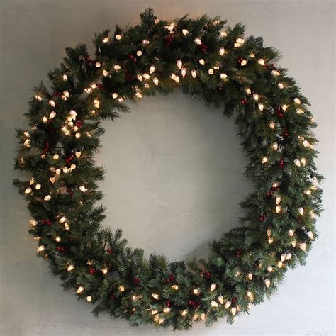 6040 Giant Pre Lit Led Christmas Wreath Outdoor Decoration Xs