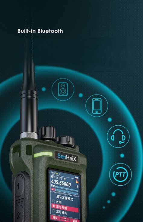 New Arrival Senhaix GT-12 Full Band Air Band UHF VHF PTT DTMF Portable ...