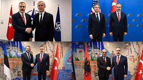 NATO Dışişleri Bakanları toplantısı Bakan Fidan dan diplomasi trafiği