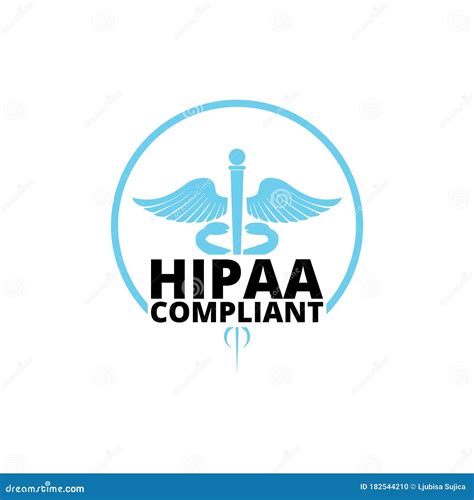 HIPAA Compliance Icon Isolated On White Background Stock Vector