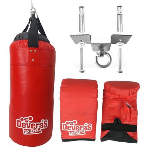 Kit De Boxe Saco De Pancada Cheio E Profissional Cm Luva Bate