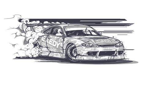 How To Draw A Drift Car