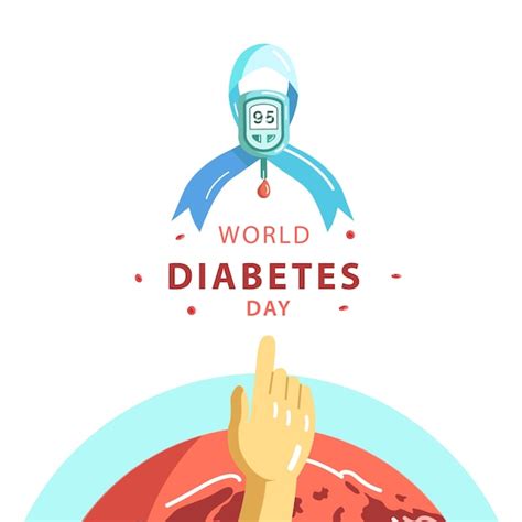 Banner De Ilustra O Do Dia Mundial Do Diabetes Vetor Premium