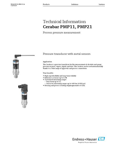 Pressure Sensor Datasheet | Pressure Measurement | Electrical Connector