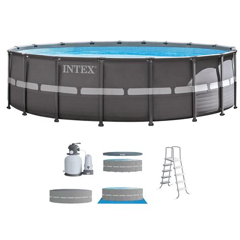 Intex 18 X 52 Ultra Frame Above Ground Swimming Pool Set With Sand