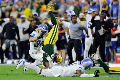 Lions Dominate Packers At Lambeau Take First Place In Nfc North Live