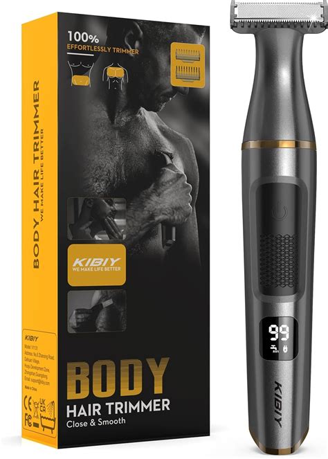 Kibiy Bodygroom Men S Electric Body Razor With Led Display For Face