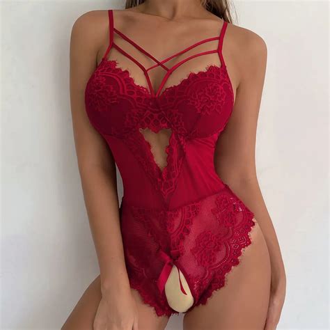 Erotic Sexy Lingerie Women Open Bra Crotchless Sex Underwear Porn Babydoll Dress Hot Lace Sexy