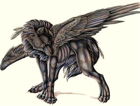 Demon Wolf With Wings