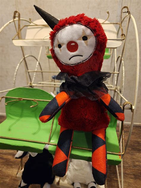 Frowny Clown Red Harlequin Venom Doll Plushies